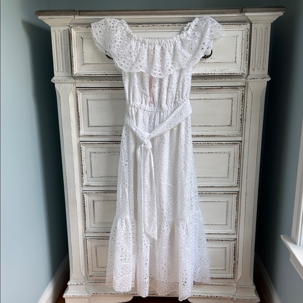 Lilly Pulitzer White Eyelet Maxi Dress